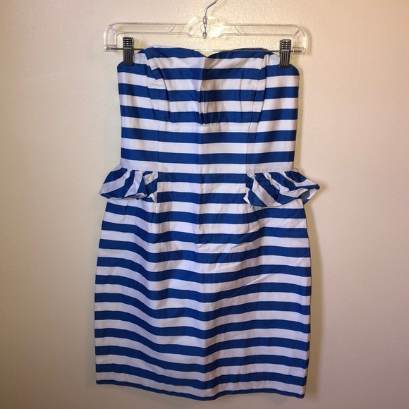Lilly Pulitzer Strapless Peplum Dress - Picture 2 of 5